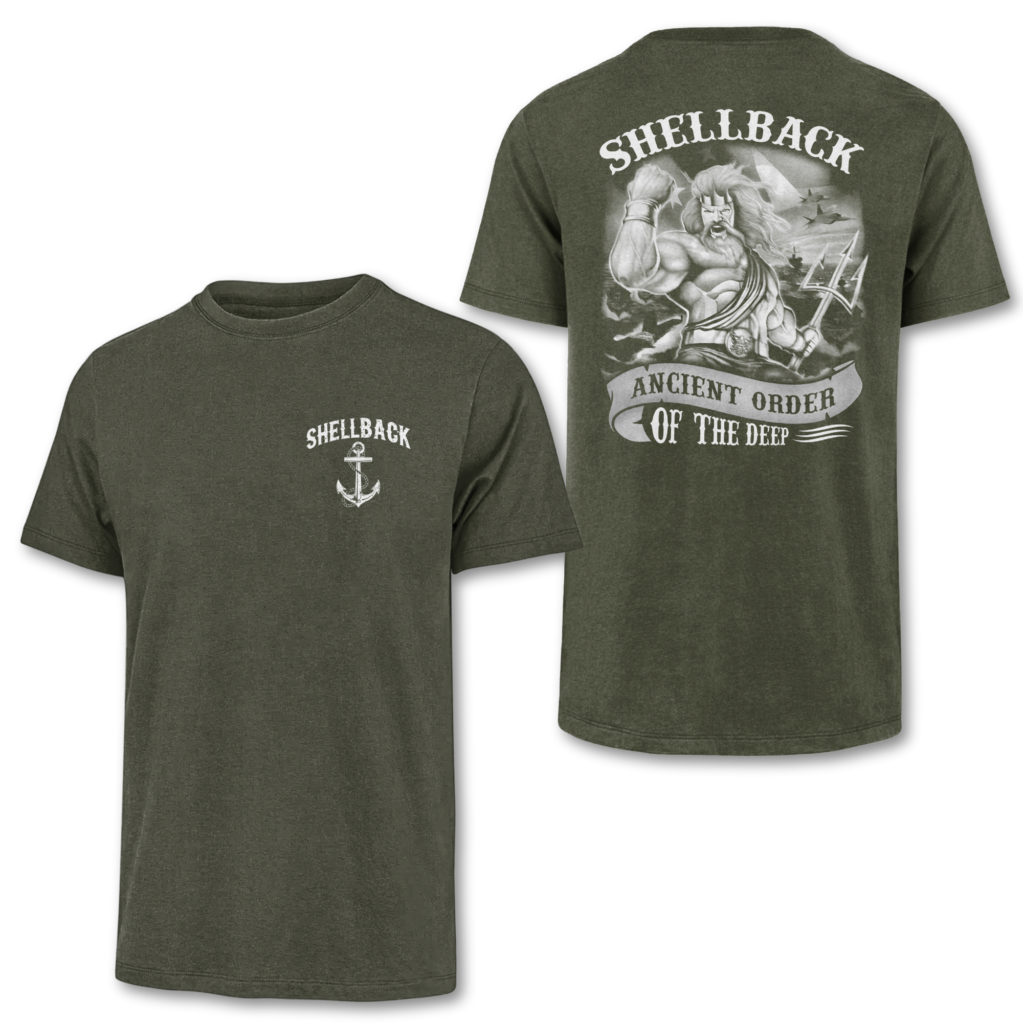 Shellback Ancient Order Of The Deep Double Side Classic T-shirt