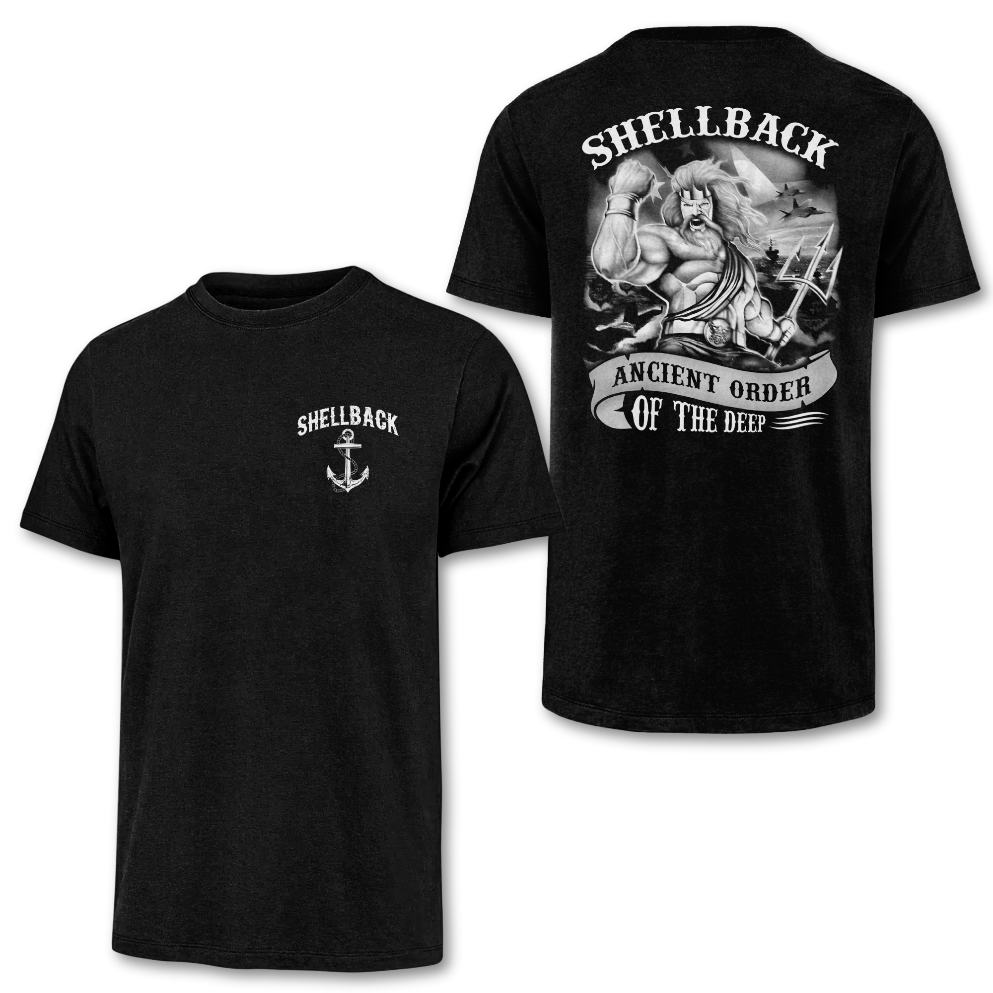 Shellback Ancient Order Of The Deep Double Side Classic T-shirt