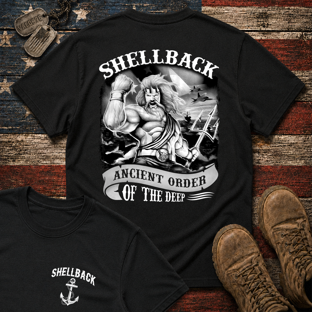 Shellback Ancient Order Of The Deep Double Sided Classic Tee