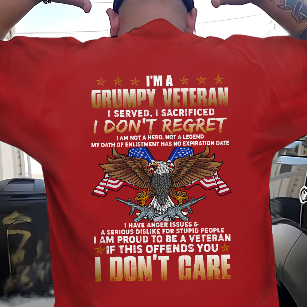 US Veteran I'm A Grumpy Veteran I Served I Sacrificed Classic T-Shirt