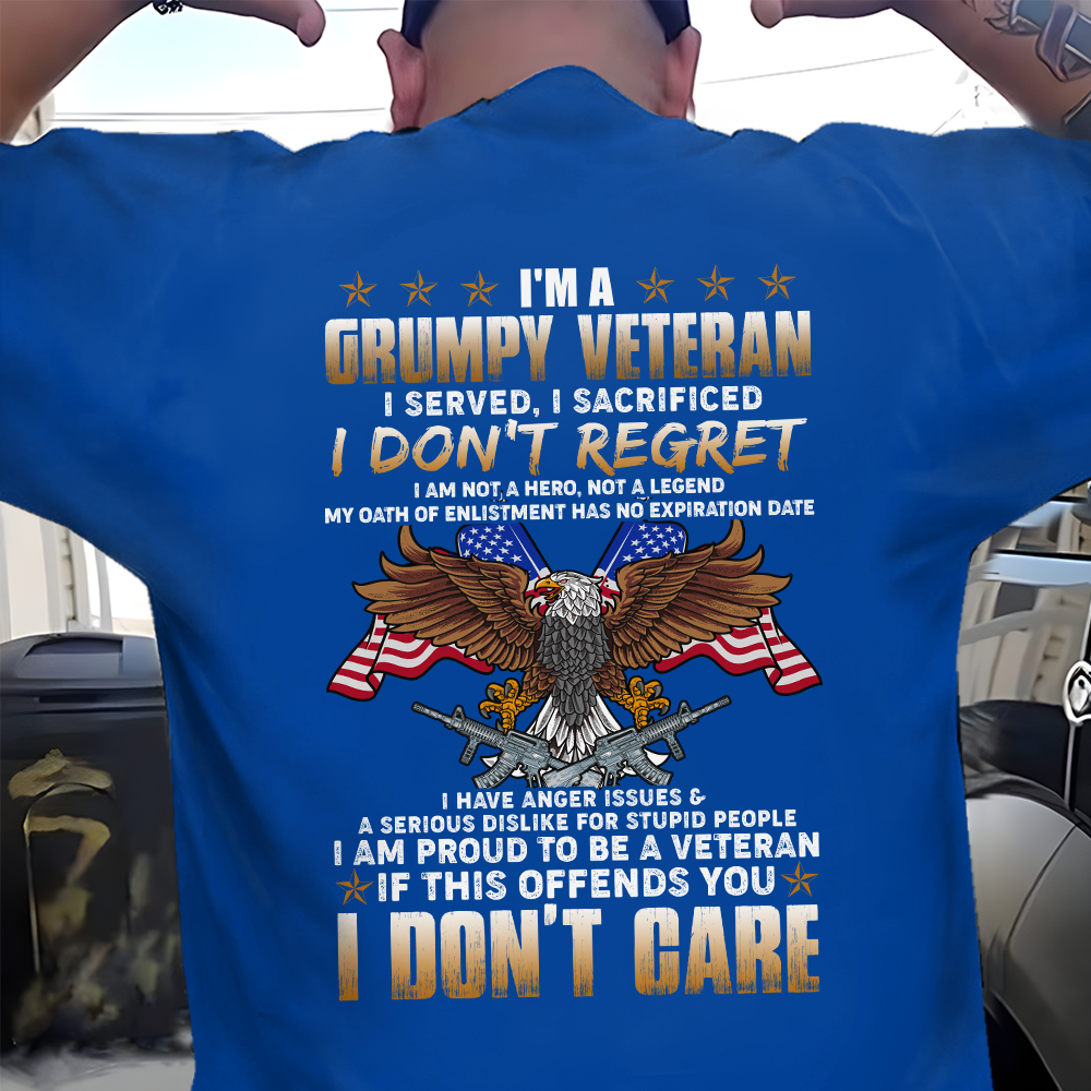 US Veteran I'm A Grumpy Veteran I Served I Sacrificed Classic T-Shirt