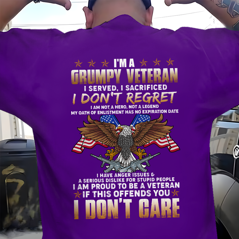 US Veteran I'm A Grumpy Veteran I Served I Sacrificed Classic T-Shirt