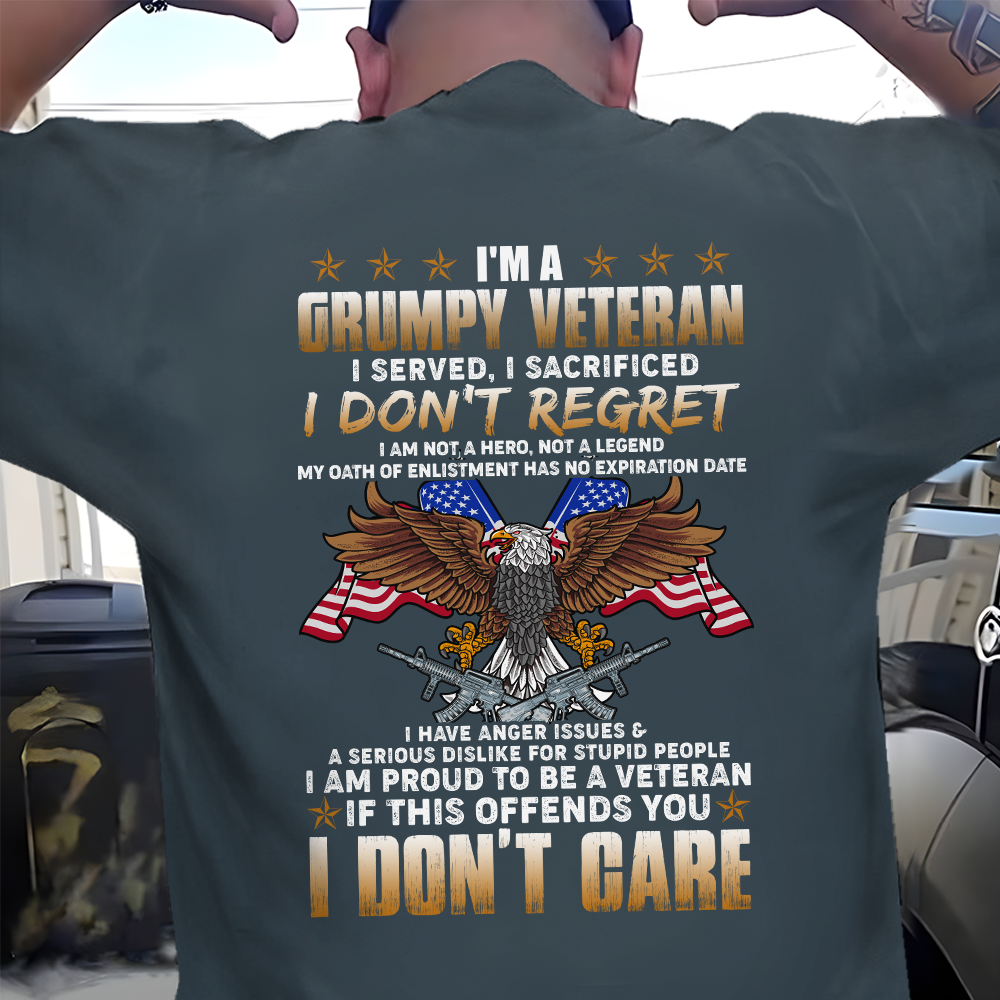 US Veteran I'm A Grumpy Veteran I Served I Sacrificed Classic T-Shirt