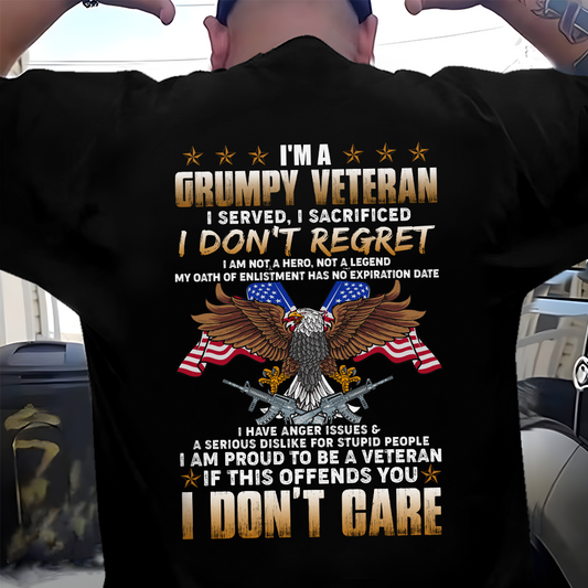 US Veteran I'm A Grumpy Veteran I Served I Sacrificed Classic T-Shirt