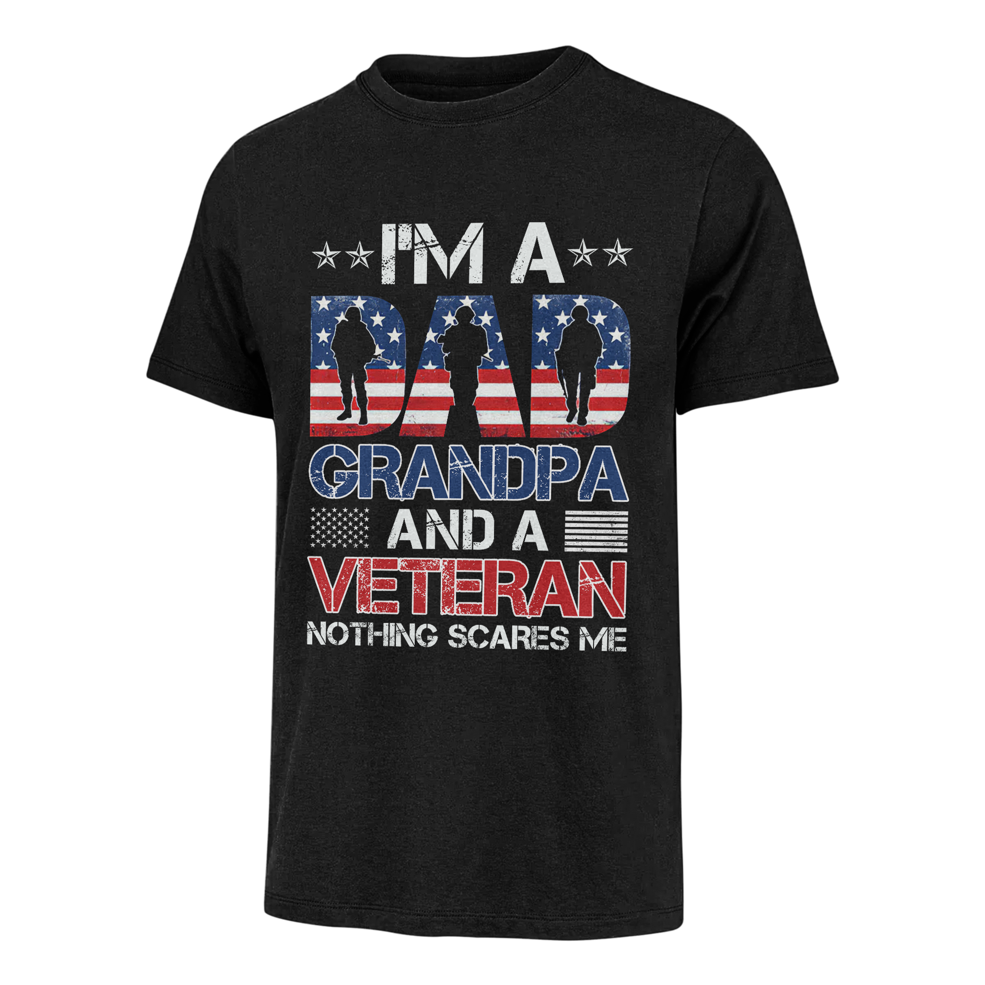 I'm A Dad Grandpa And Veteran Nothings Scares Me Classic T-Shirt