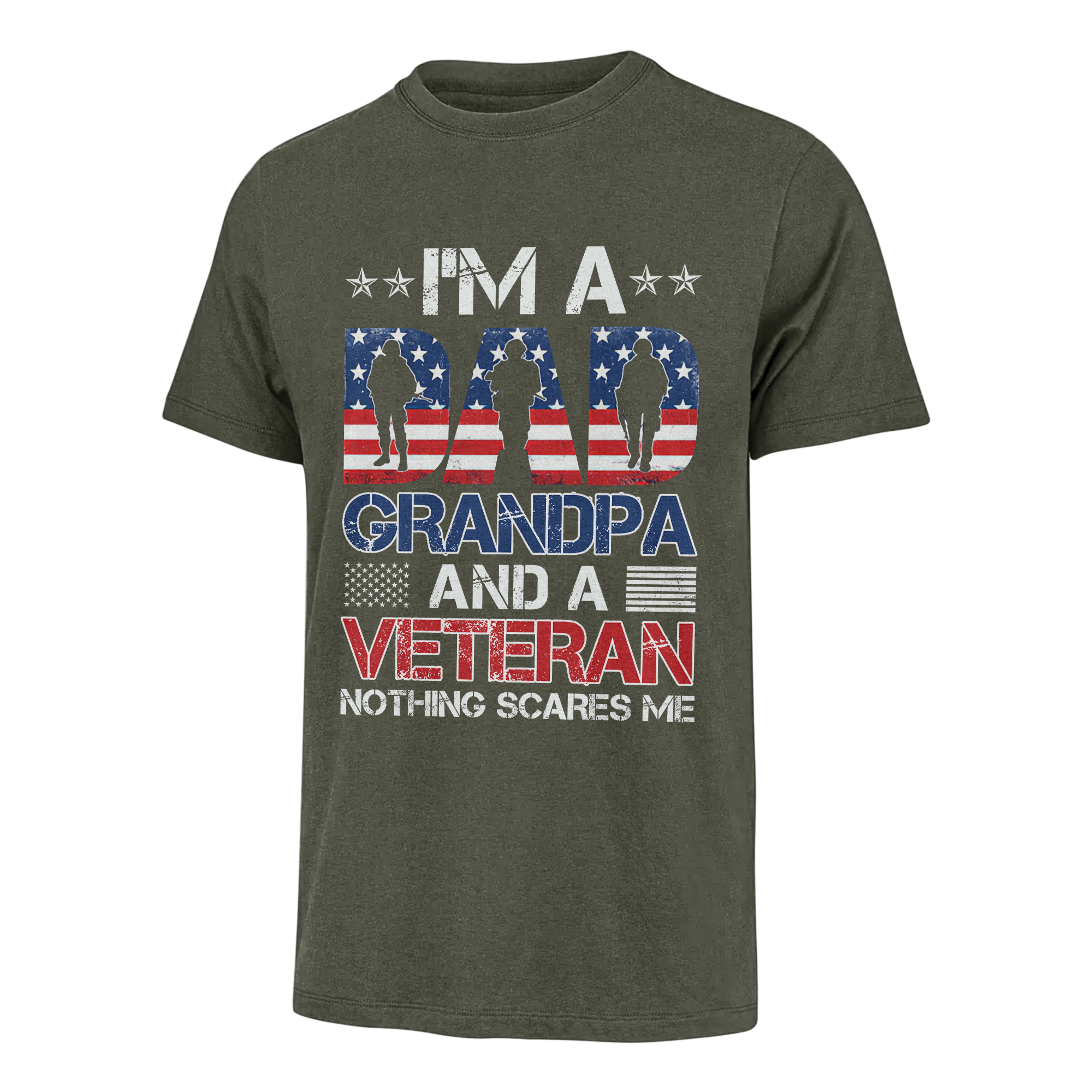 I'm A Dad Grandpa And Veteran Nothings Scares Me Classic T-Shirt