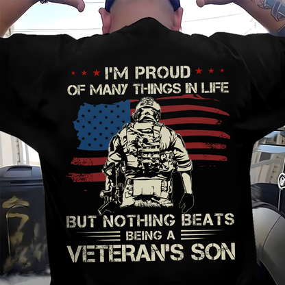 Nothing Beats Being A Veteran's Son Classic T-Shirt