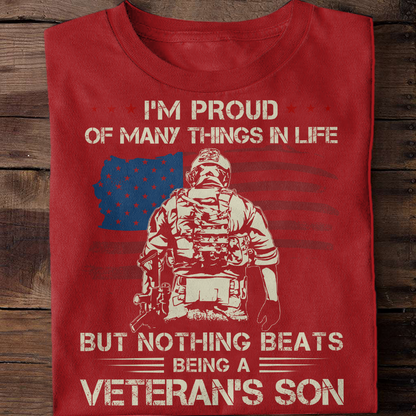 Nothing Beats Being A Veteran's Son Classic T-Shirt