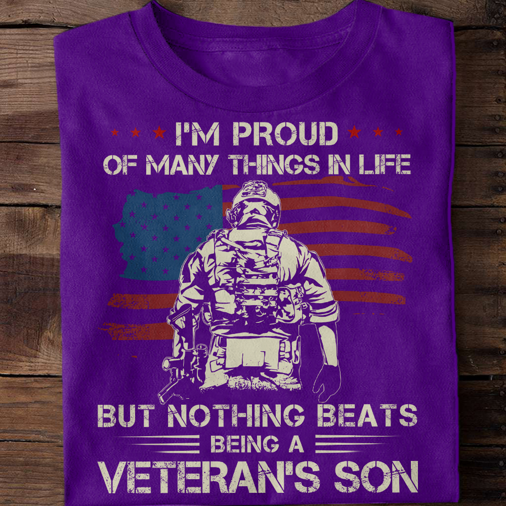 Nothing Beats Being A Veteran's Son Classic T-Shirt