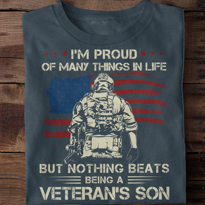 Nothing Beats Being A Veteran's Son Classic T-Shirt