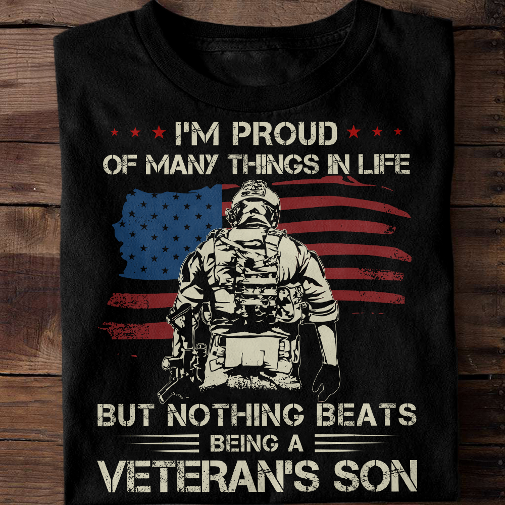 Nothing Beats Being A Veteran's Son Classic T-Shirt