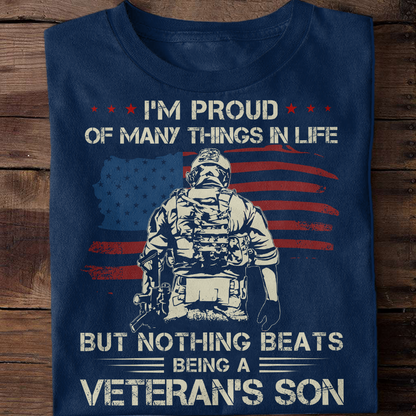 Nothing Beats Being A Veteran's Son Classic T-Shirt