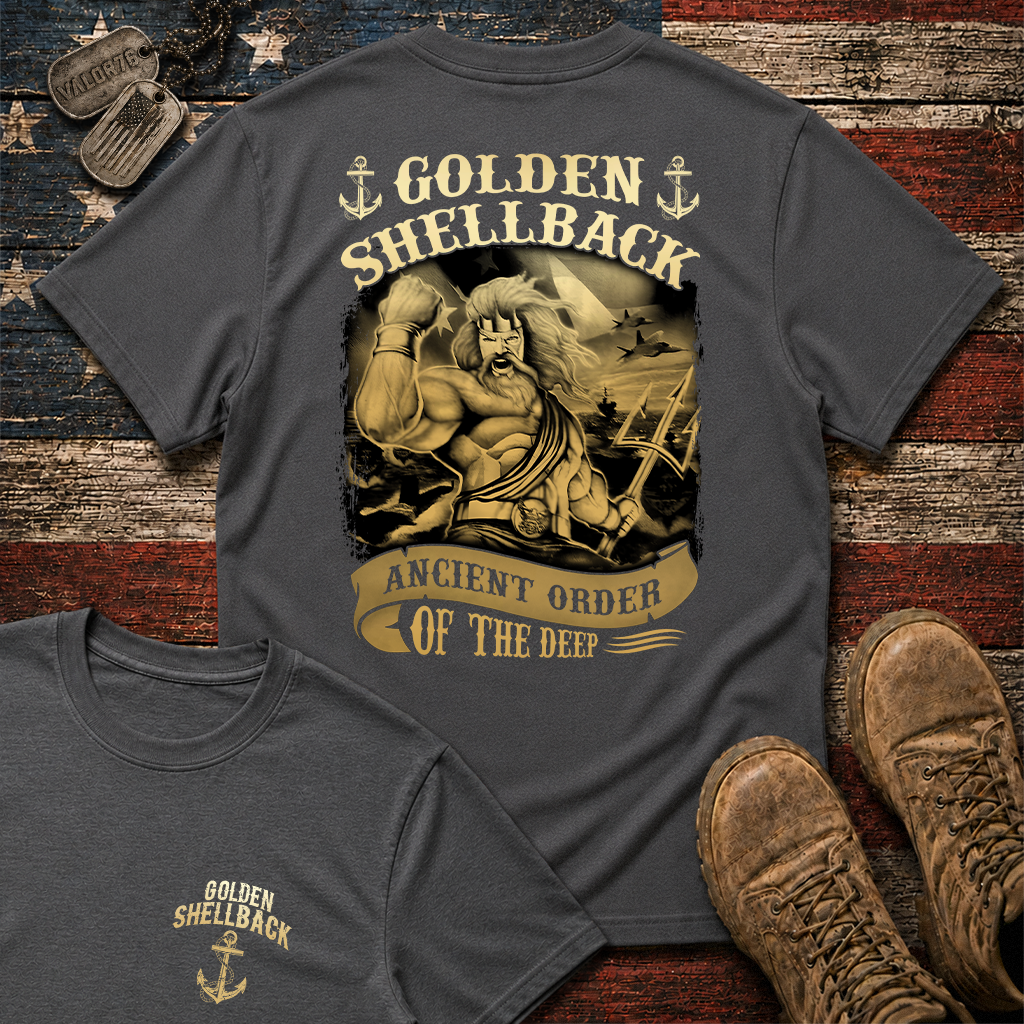 Golden Shellback Ancient Order Of The Deep Classic Tee