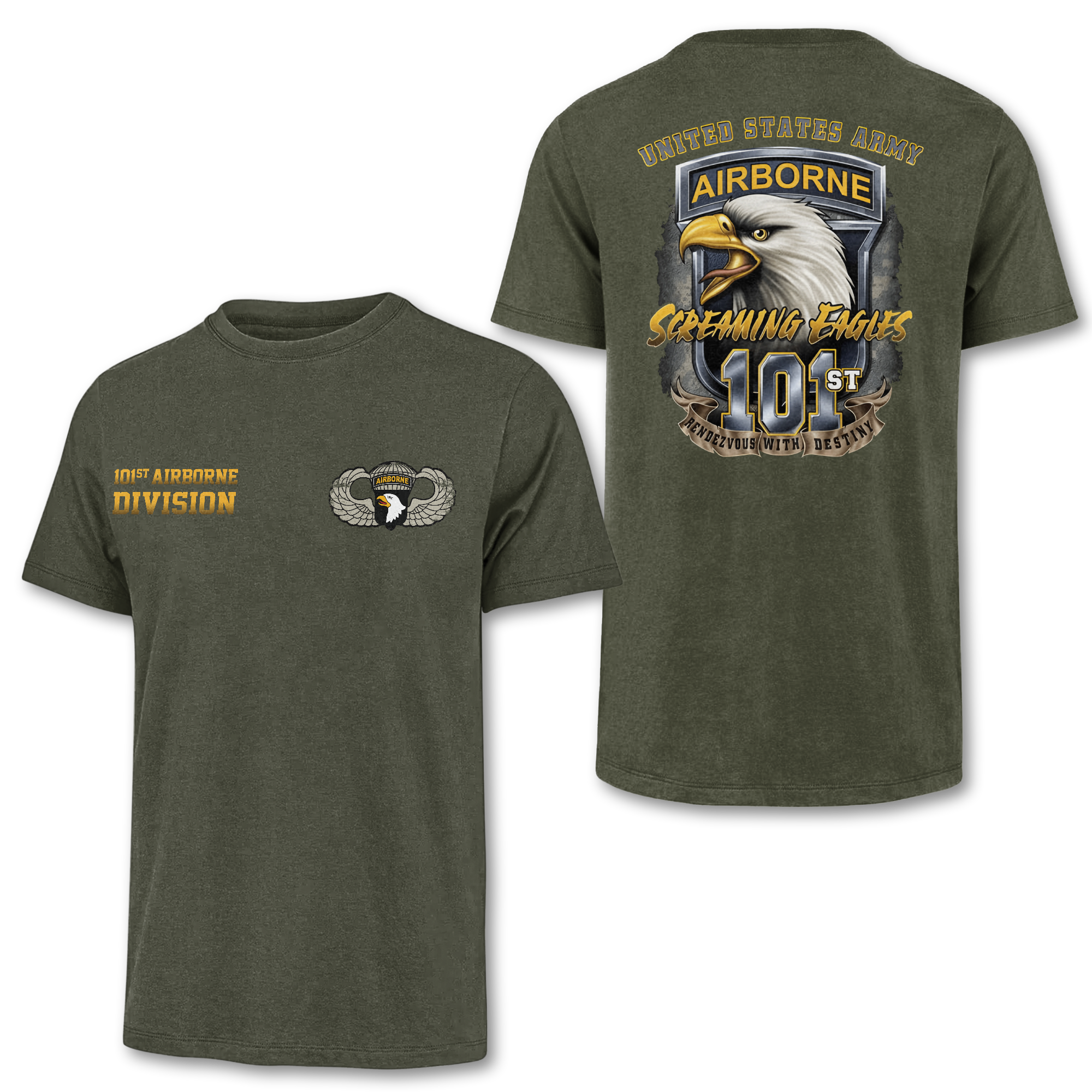 101st Airborne Division Double Side Classic T-shirt