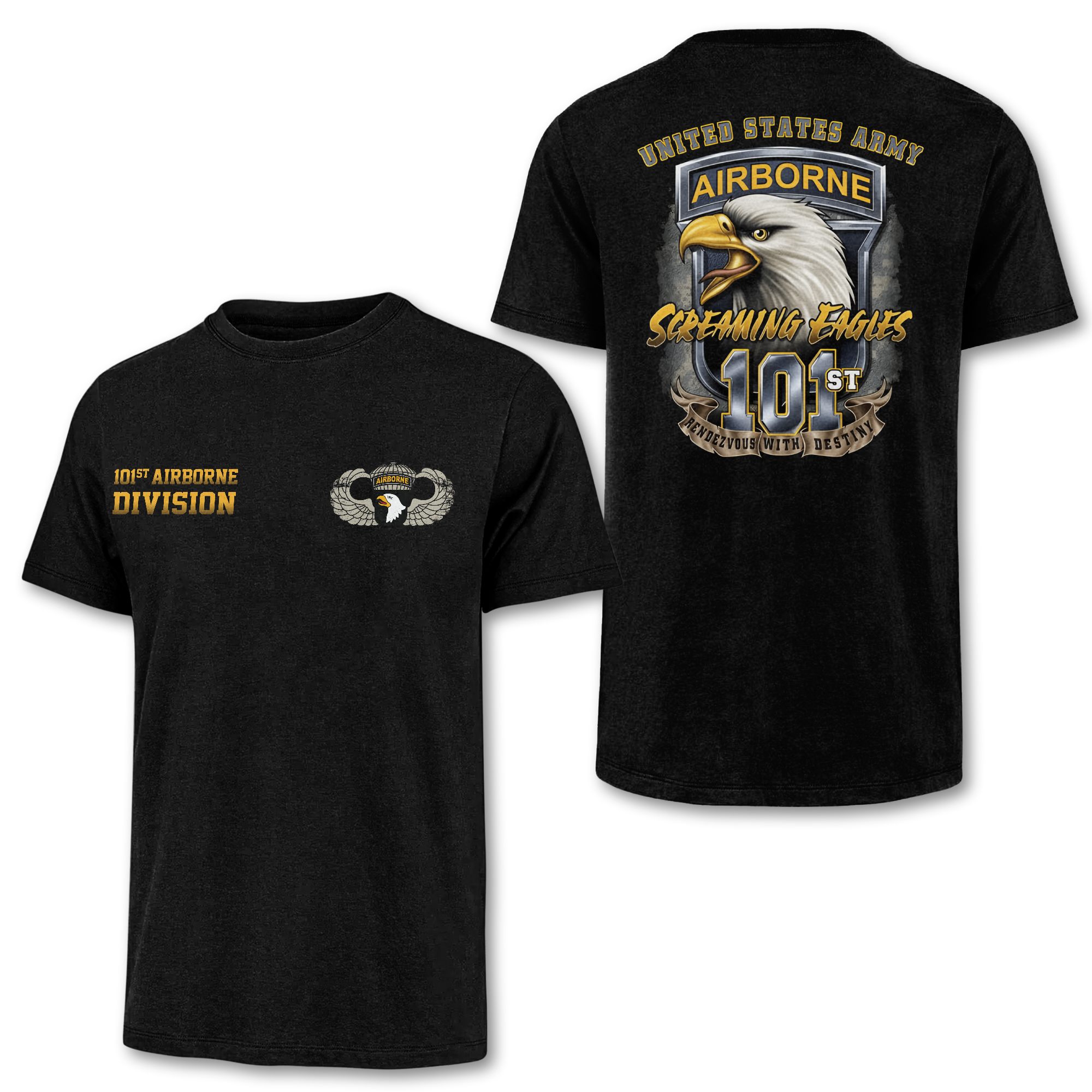 101st Airborne Division Double Side Classic T-shirt