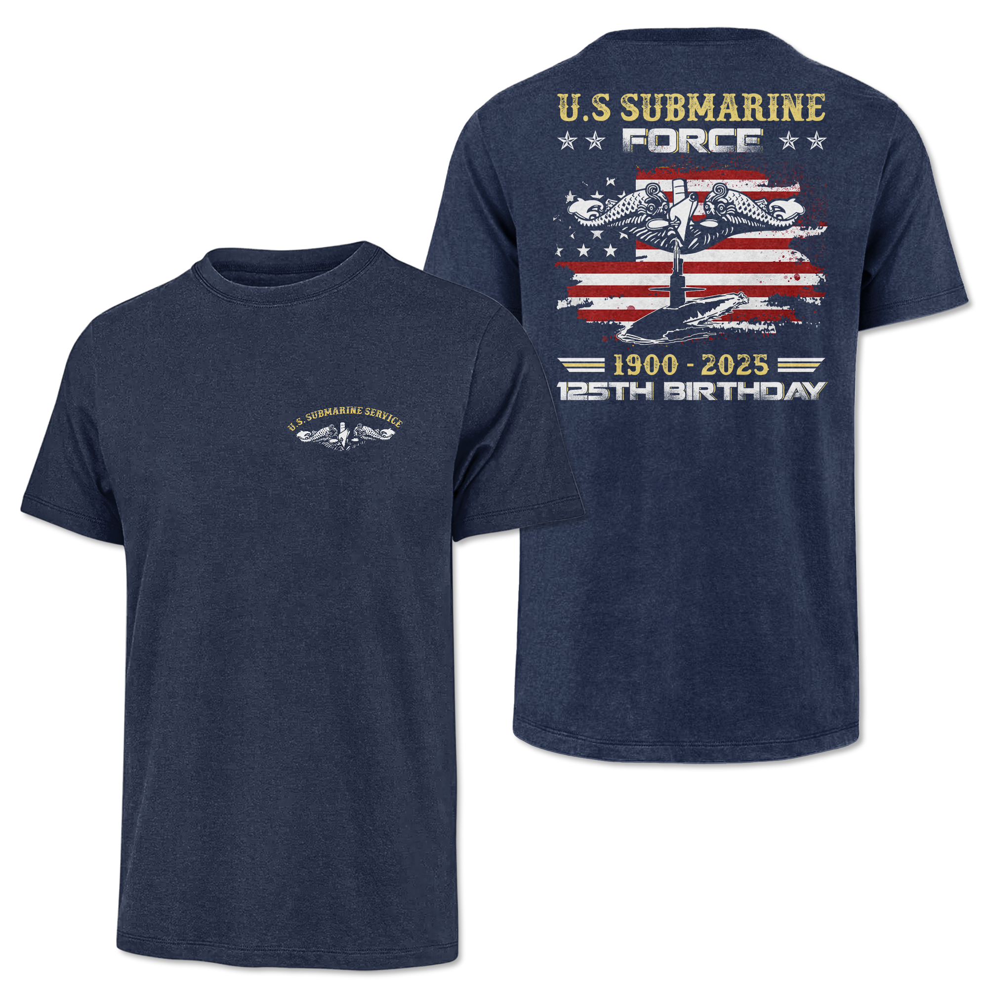 Navy Submarine 125th Birthday Classic Tee