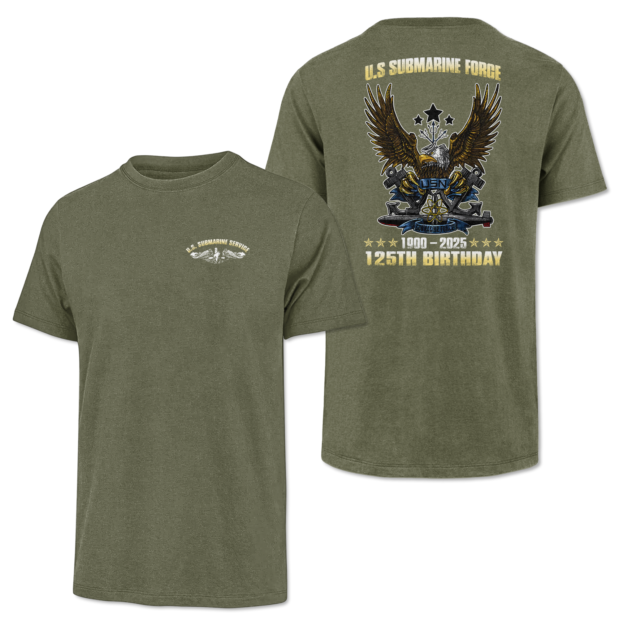 Navy Submarine 125th Birthday Classic Tee