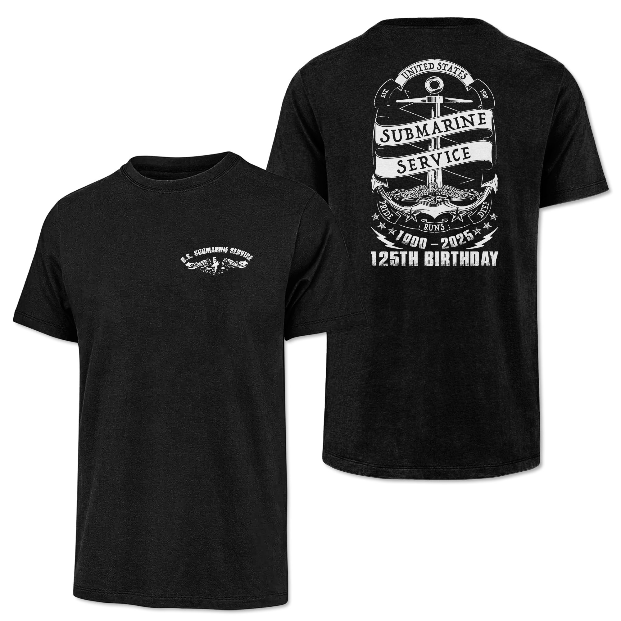 Navy Submarine 125th Birthday Classic Tee