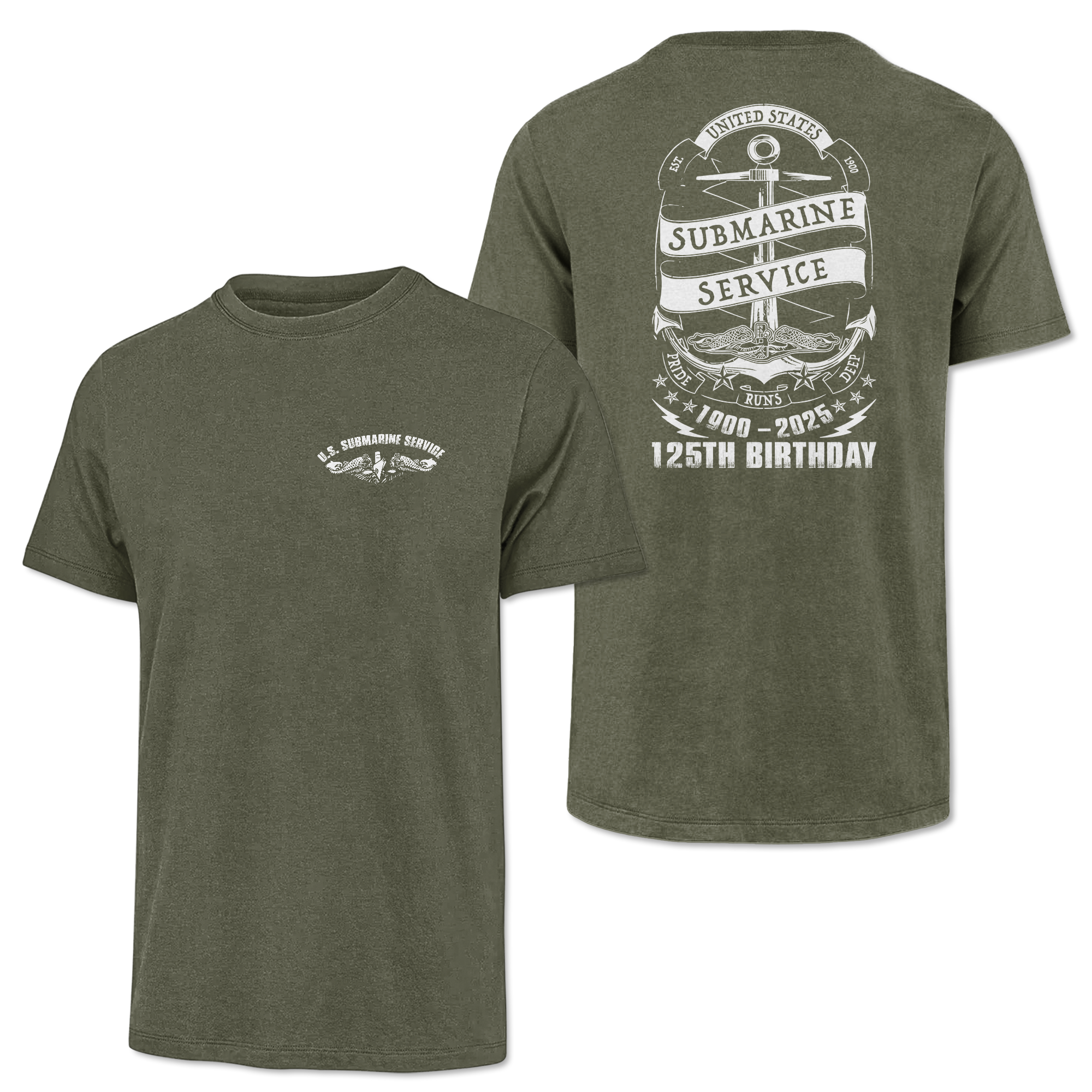 Navy Submarine 125th Birthday Classic Tee