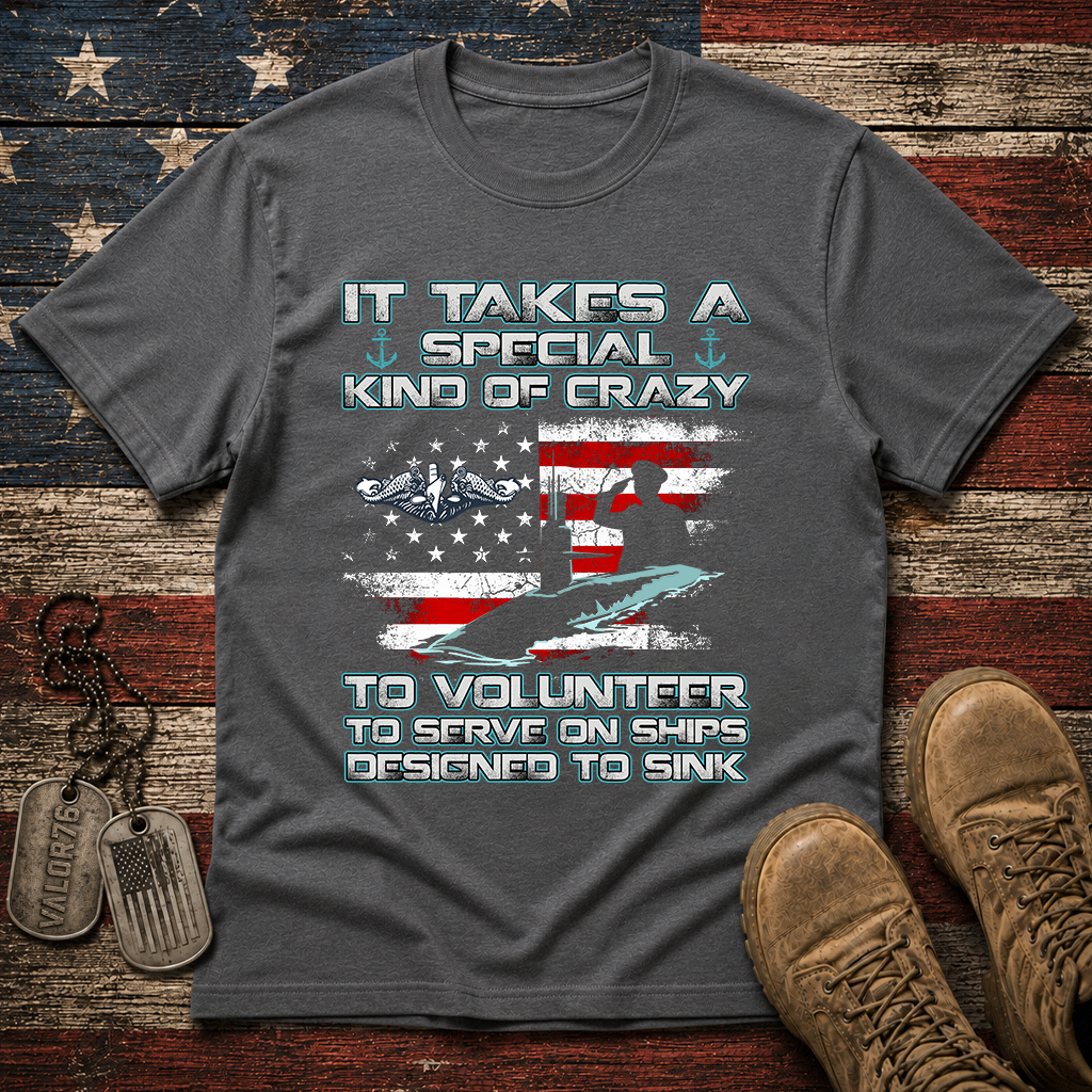 Special Kind Of Crazy Navy Submarine Classic Tee