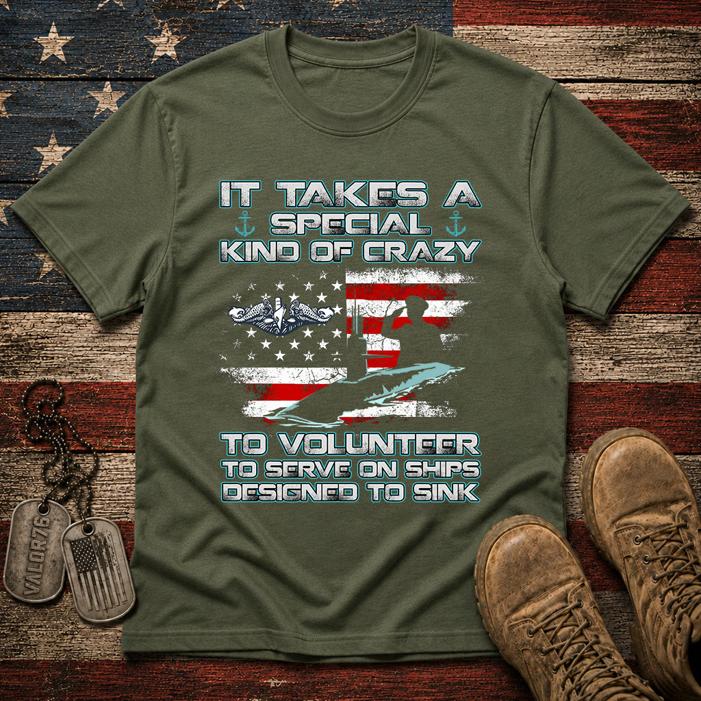 Special Kind Of Crazy Navy Submarine Classic Tee