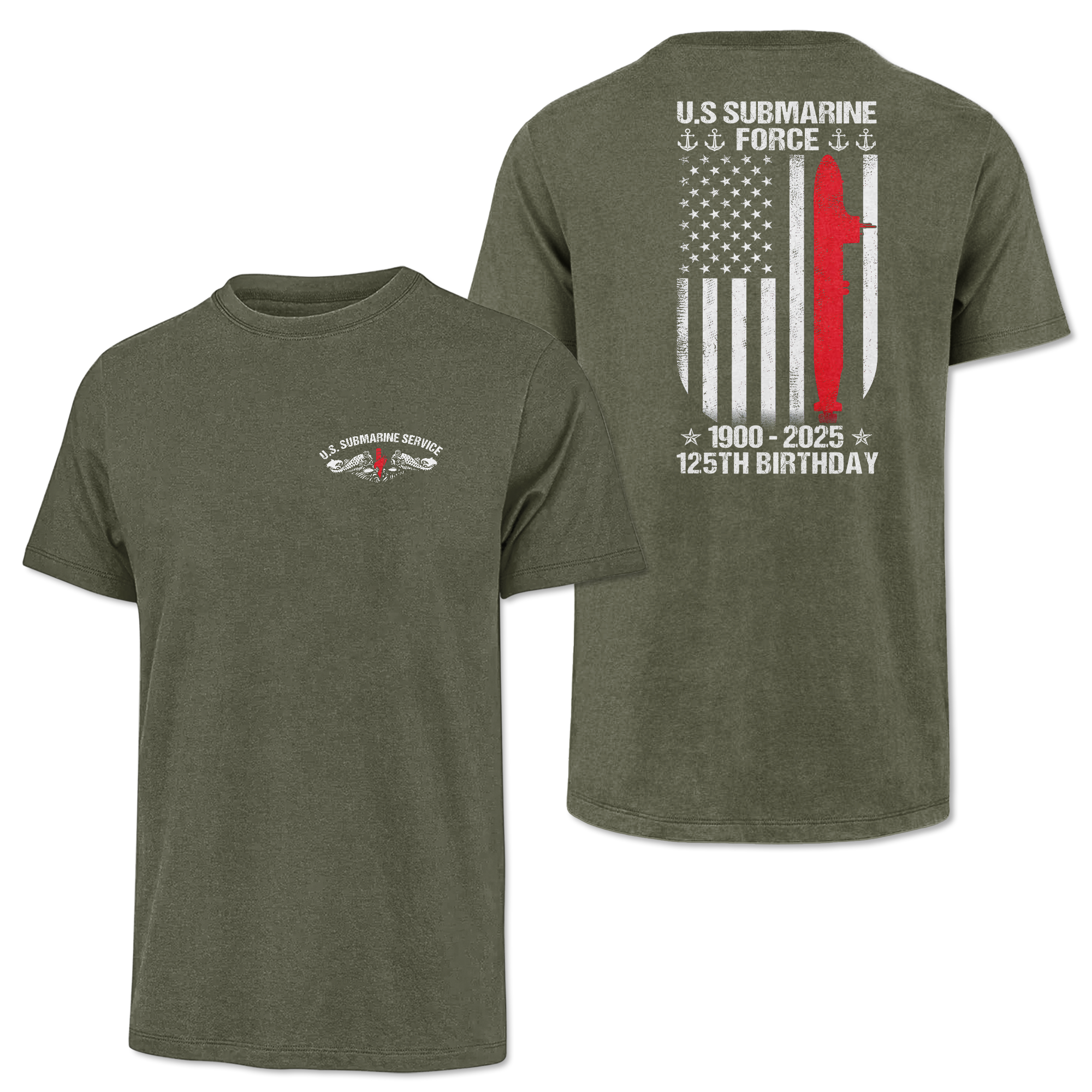 Navy Submarine 125th Birthday Classic Tee