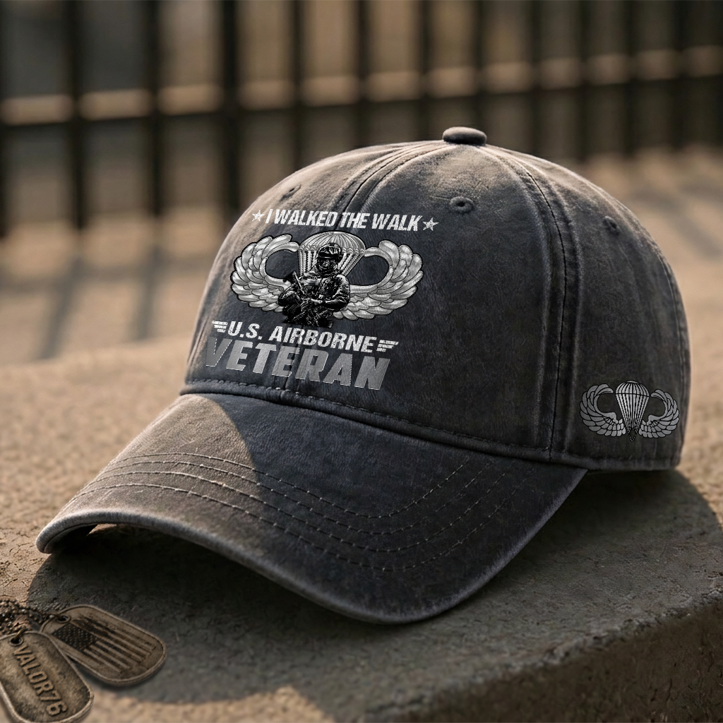 Airborne I Walked The Walk Washed Cap