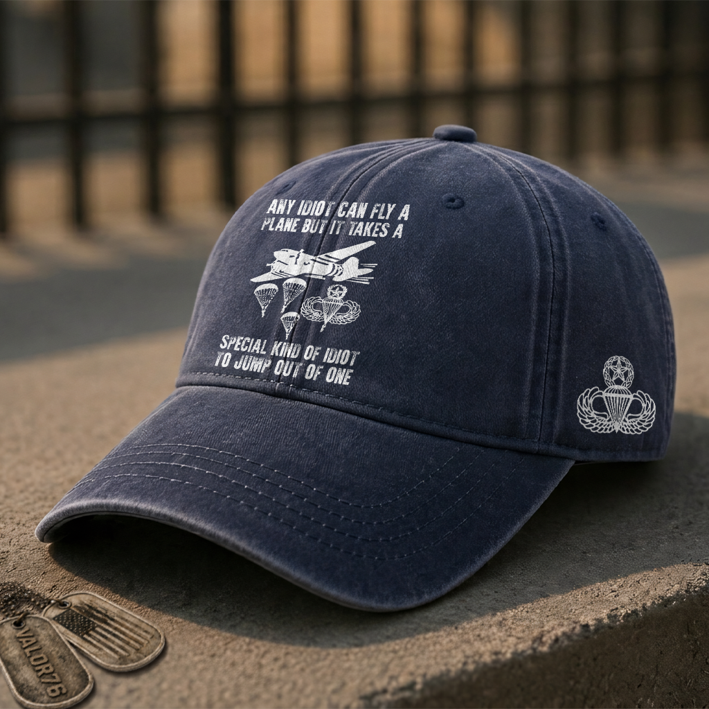 Airborne Master It Takes Special Kind Of Idiot Washed Cap