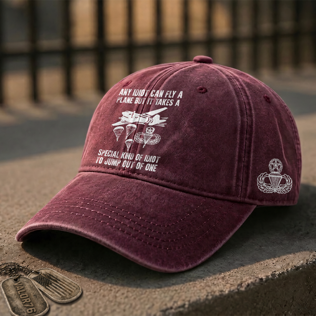 Airborne Master It Takes Special Kind Of Idiot Washed Cap