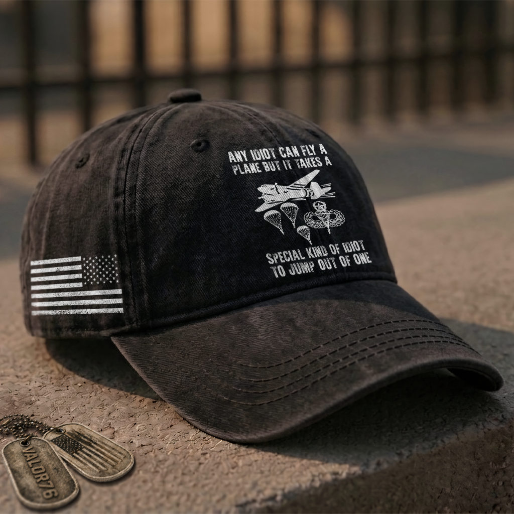 Airborne Master It Takes Special Kind Of Idiot Washed Cap