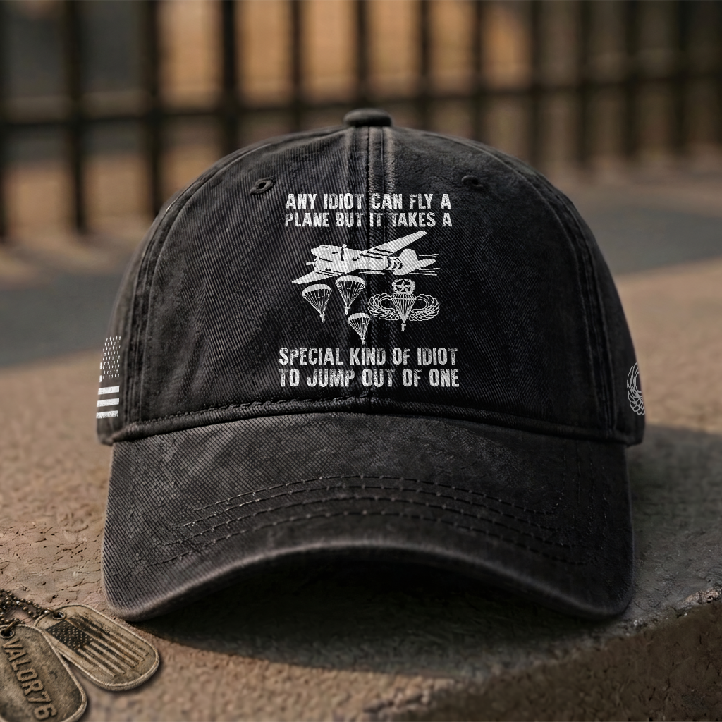 Airborne Master It Takes Special Kind Of Idiot Washed Cap