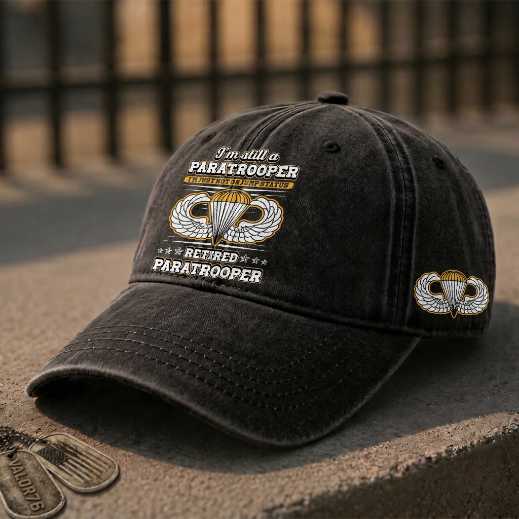 Airborne I'm Still A Paratrooper Washed Cap