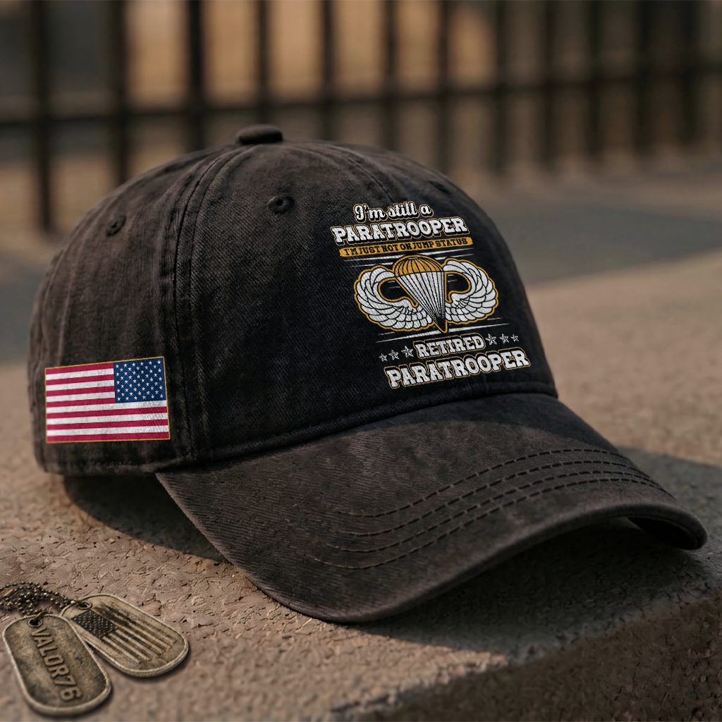Airborne I'm Still A Paratrooper Washed Cap