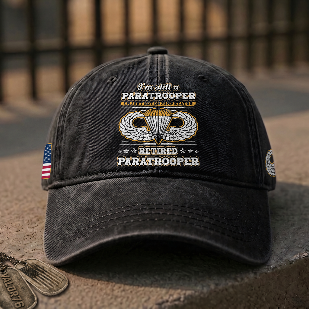 Airborne I'm Still A Paratrooper Washed Cap