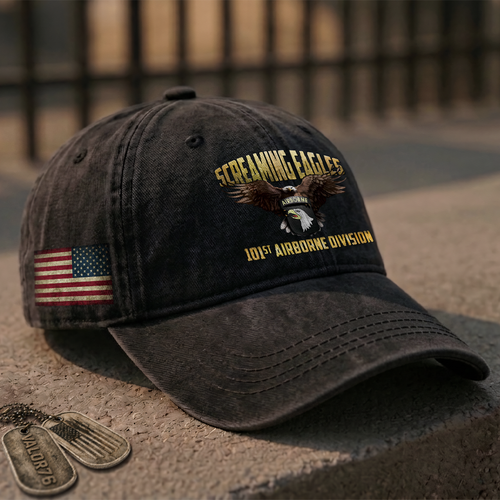 Airborne Screaming Eagles Washed Cap