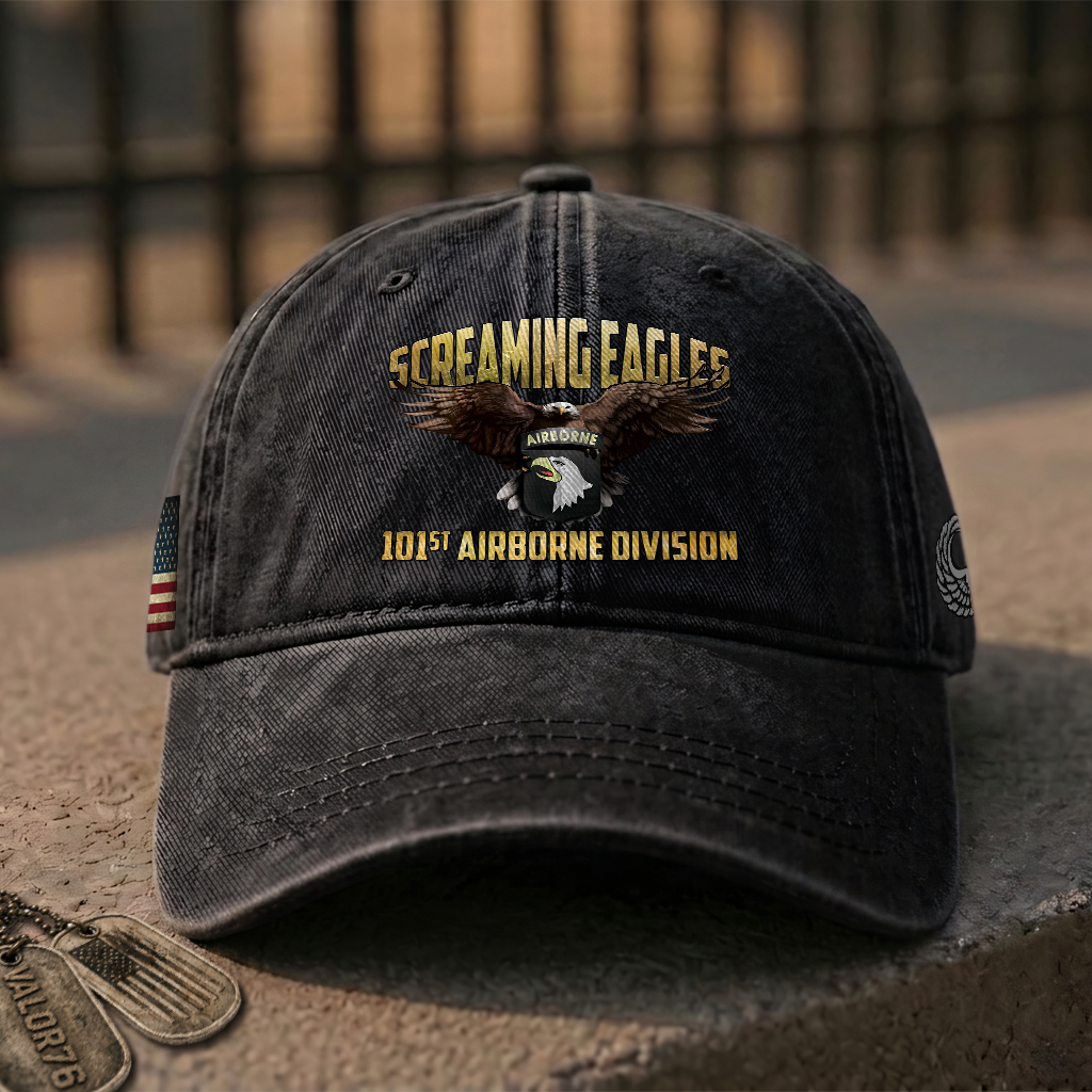 Airborne Screaming Eagles Washed Cap