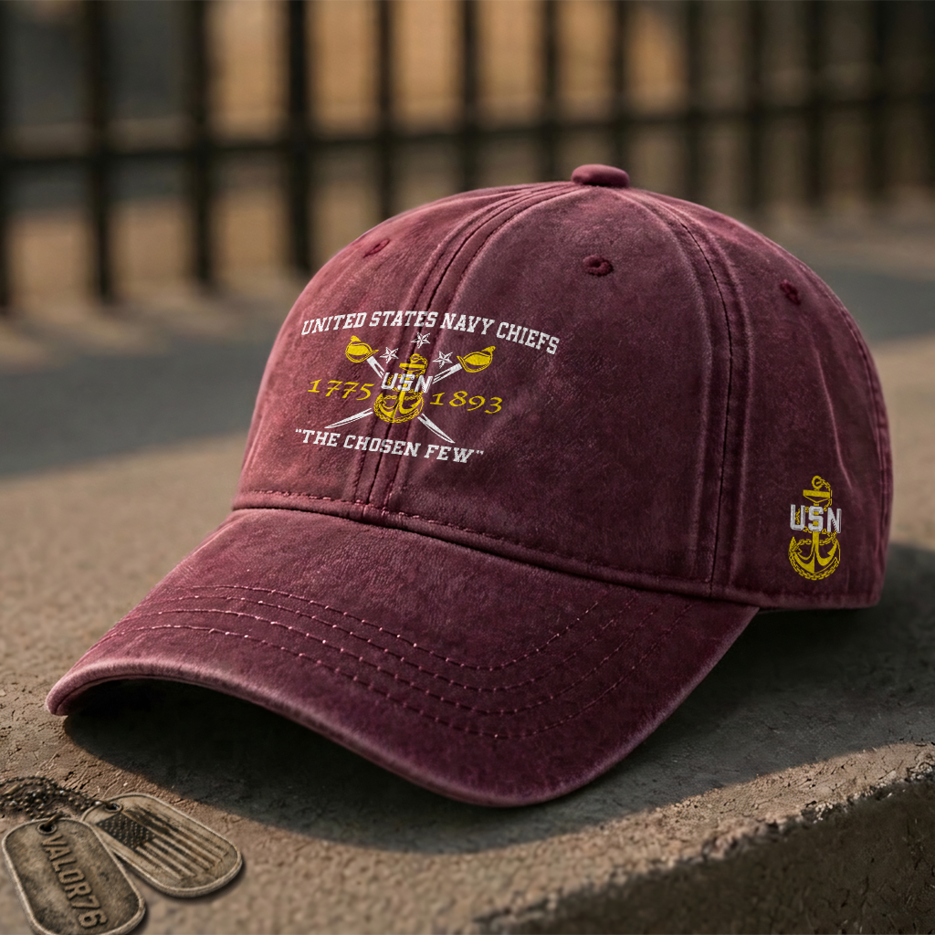 Navy Chiefs The Chosen Few Washed Cap