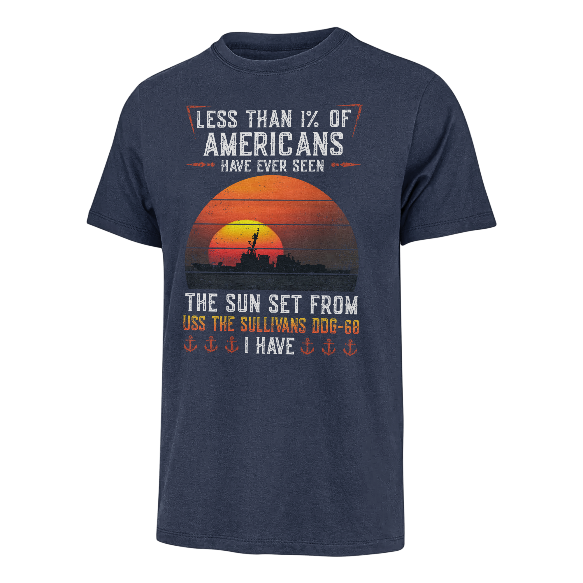 Less Than 1% USS The Sullivans DDG-68 Classic T-shirt