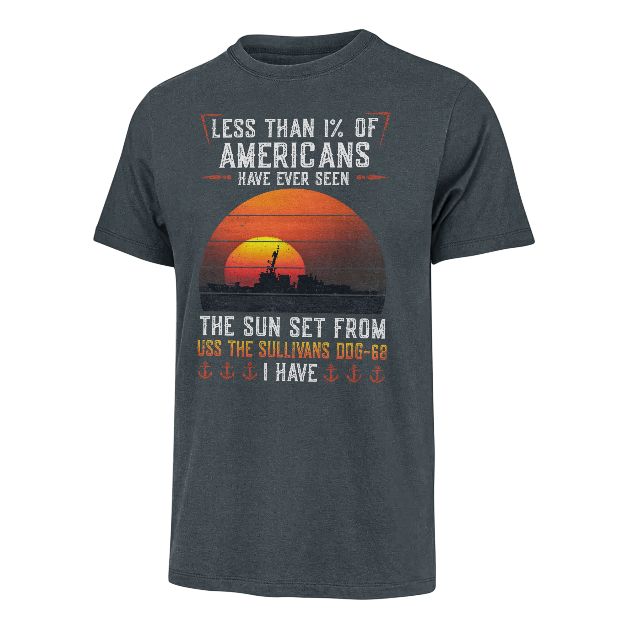 Less Than 1% USS The Sullivans DDG-68 Classic T-shirt