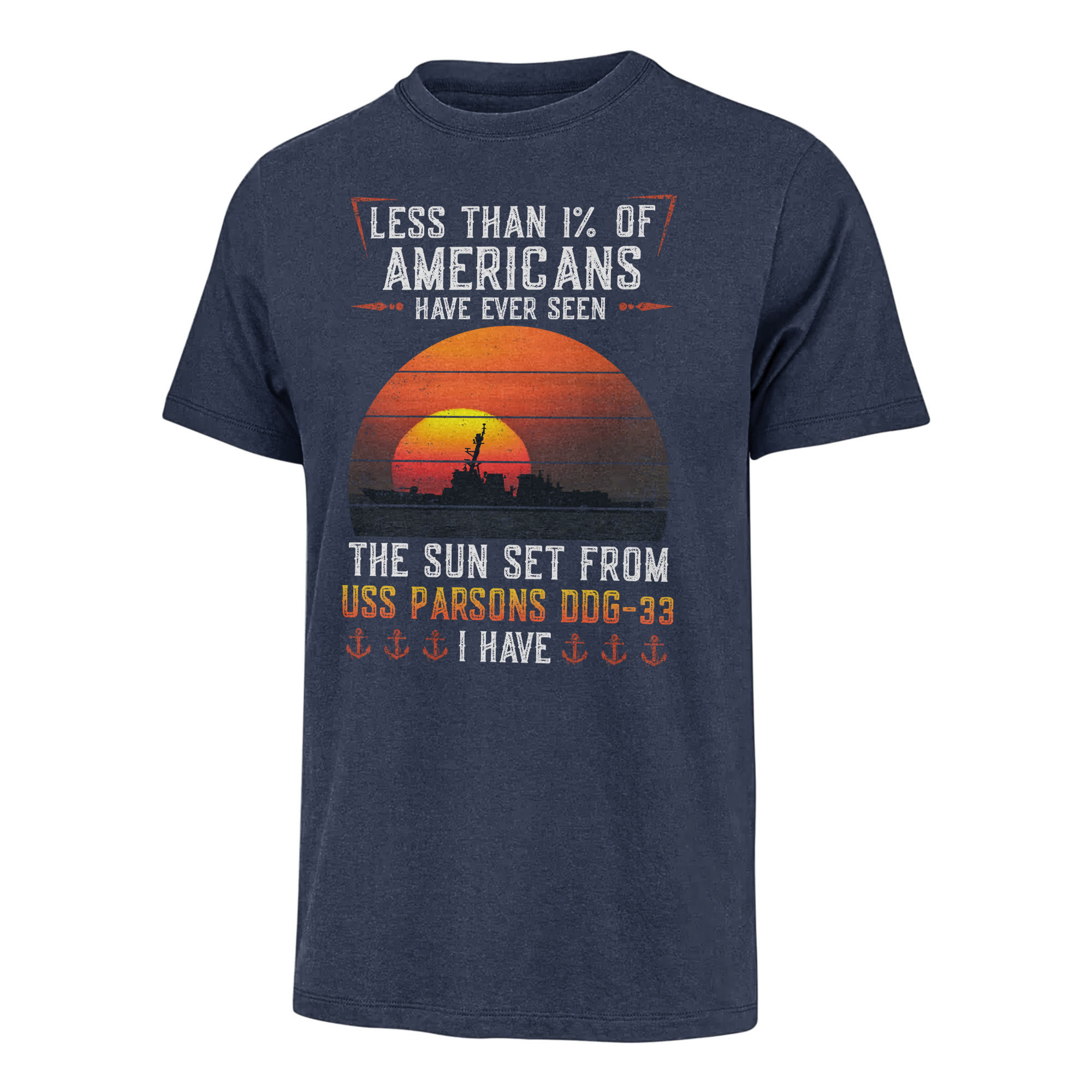 Less Than 1% USS Parsons DDG-33 Classic T-shirt