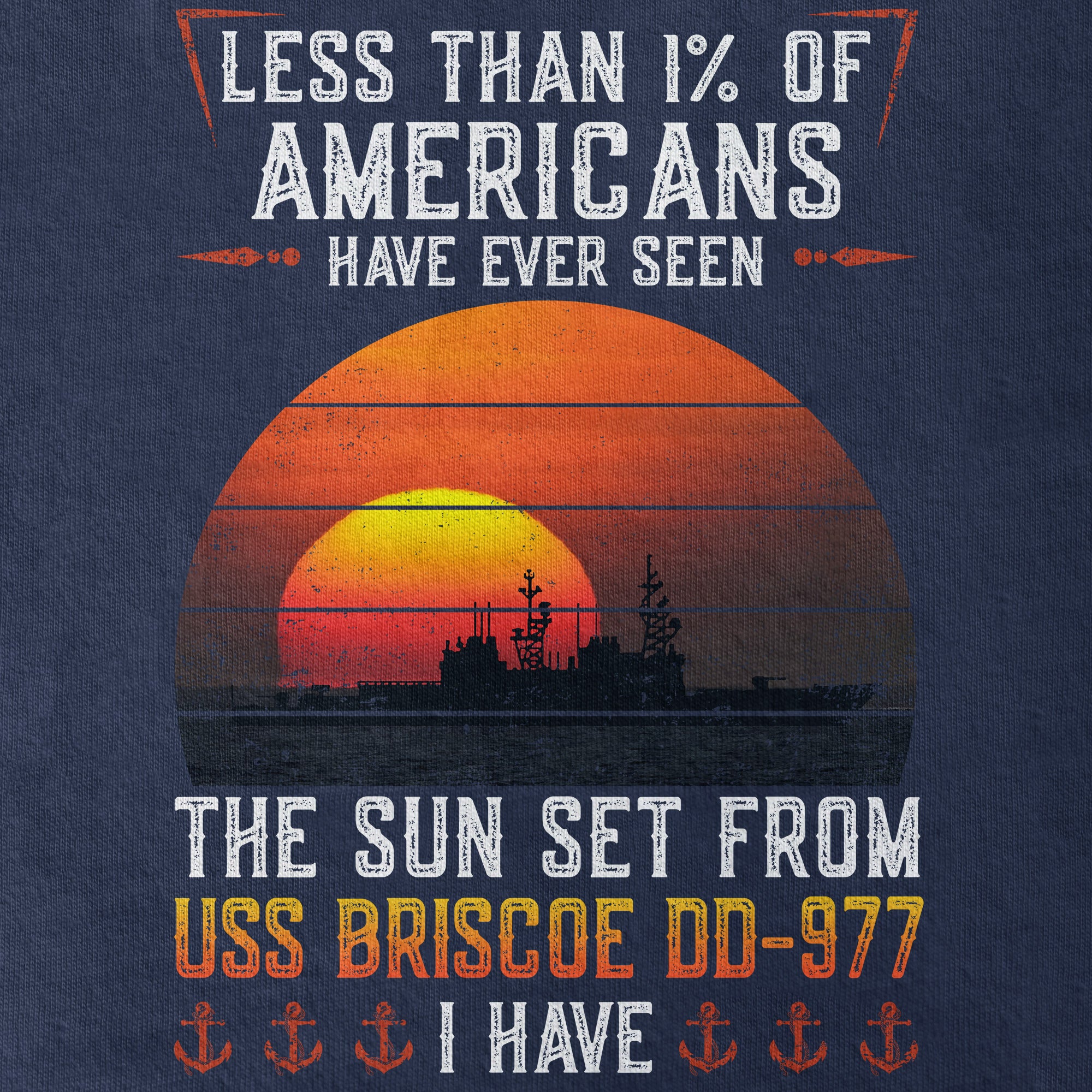 Less Than 1% USS Briscoe DD-977 Classic T-shirt