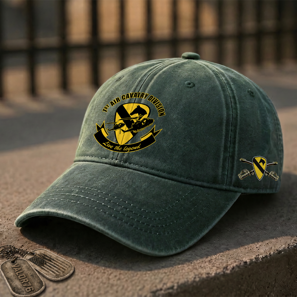 Army 1st Cavalry Division Washed Cap