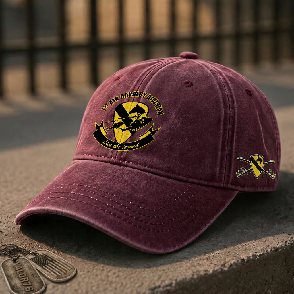 Army 1st Cavalry Division Washed Cap