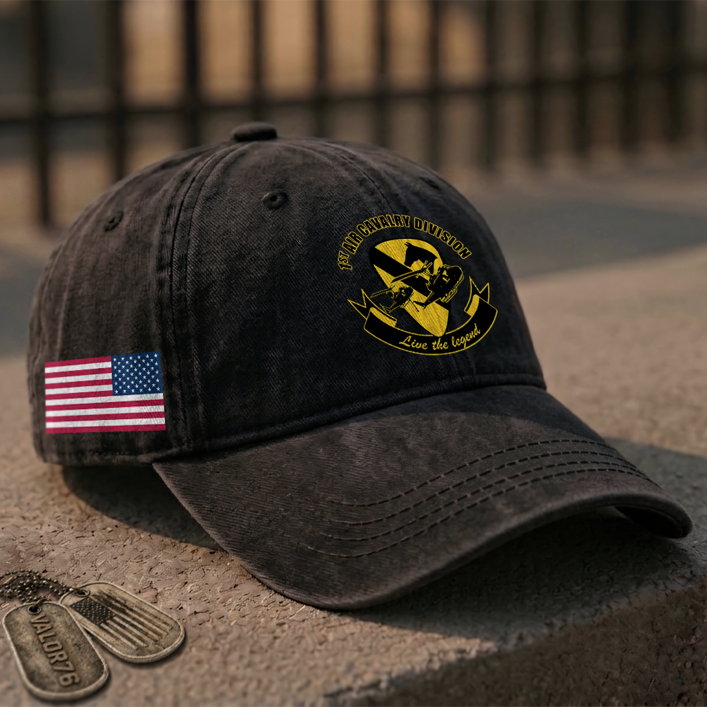 Army 1st Cavalry Division Washed Cap