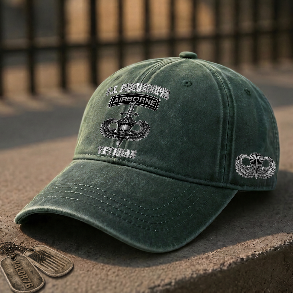Airborne Paratrooper Washed Cap