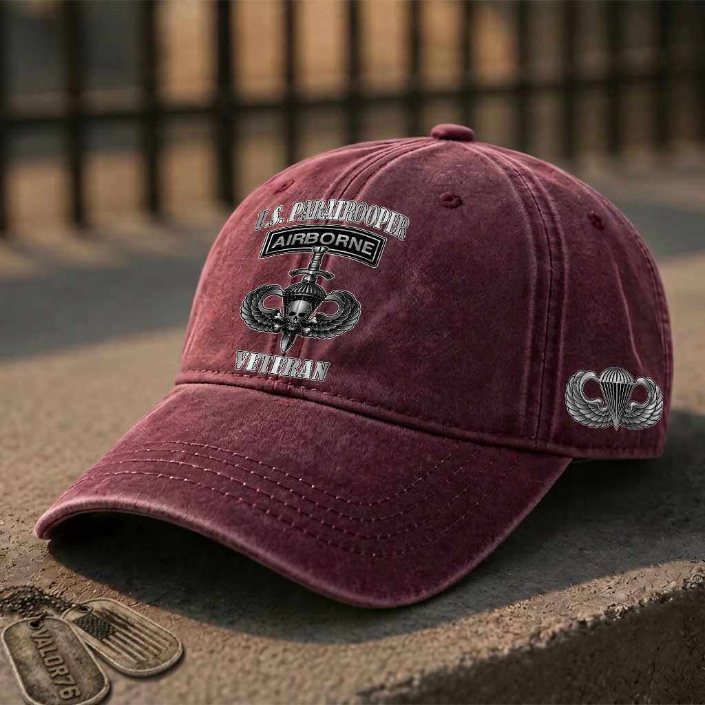 Airborne Paratrooper Washed Cap