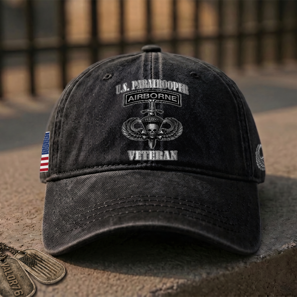 Airborne Paratrooper Washed Cap