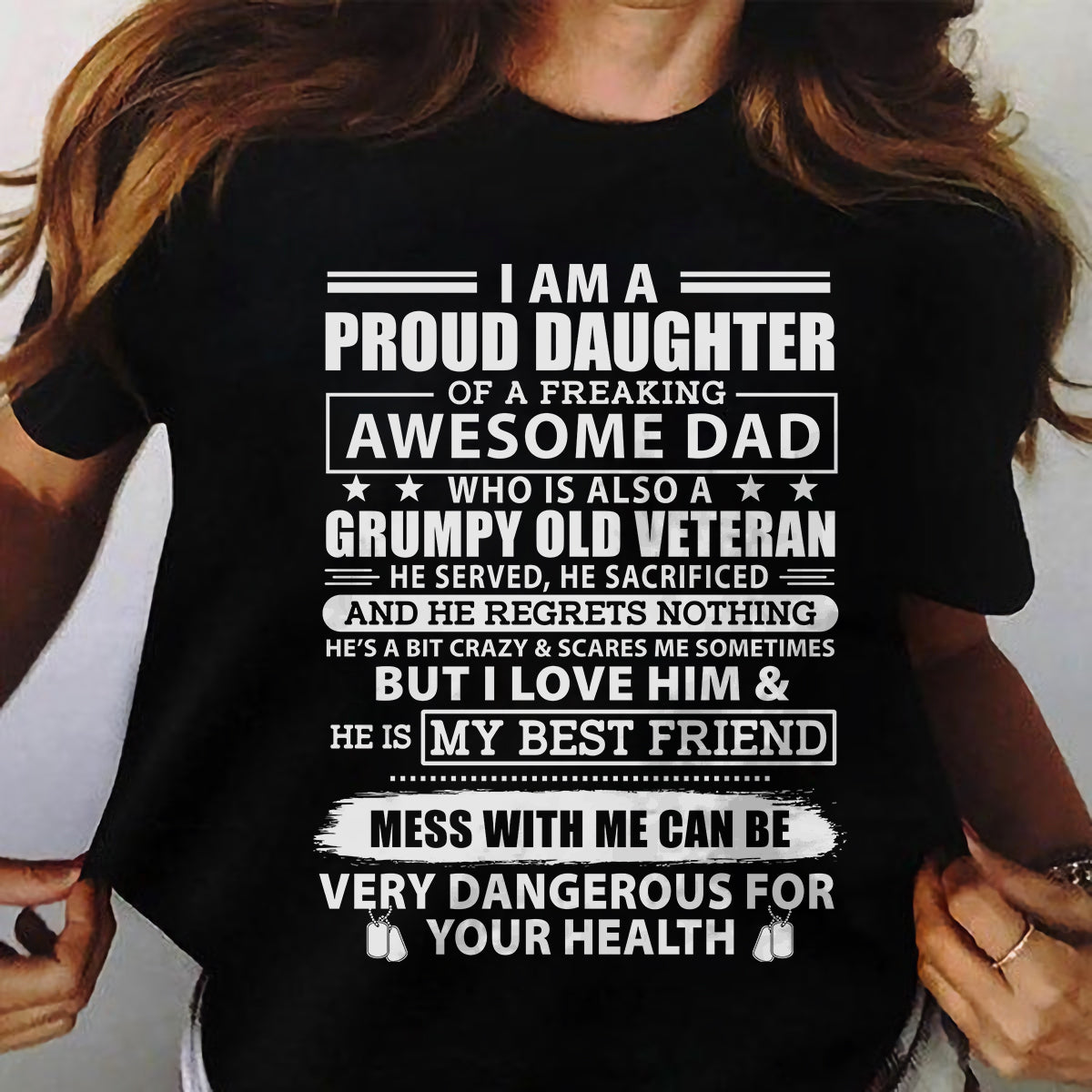 I Am A Proud Daughter of A Veteran Dad Classic T-Shirt