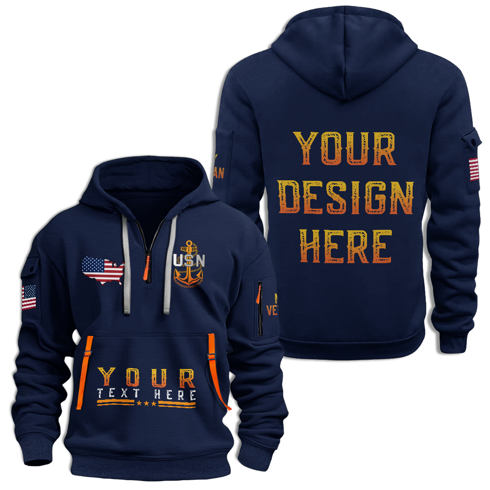 Less Than 1% Sunset Cruiser Personalizable Quarter Zip Hoodie