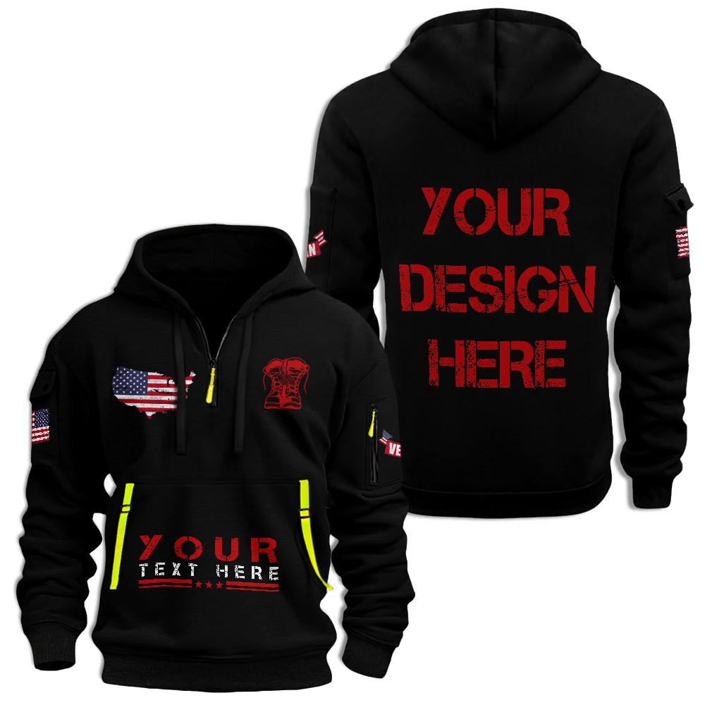 I Am Not A Hero Not A Legend I Am A U.S Veteran Quarter Zip Hoodie